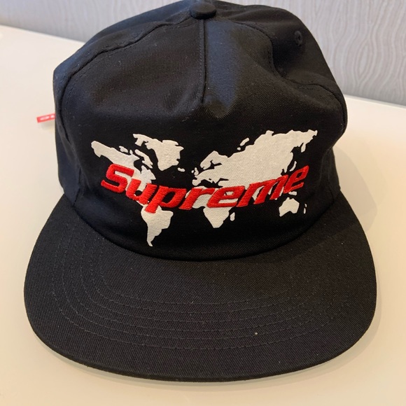Nwt Supreme World 5 Panel Hat | Poshmark